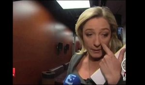 Marine le pen réagit à l'intervention de Nicolas Sarkozy