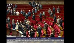 L'Assemblée nationale rend hommage aux soldats tués