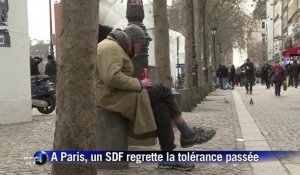 A Paris, un SDF regrette la tolérance passée
