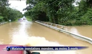 Malaisie: inondations monstres, au moins cinq morts