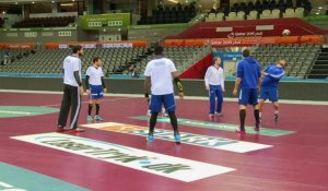 Mondial de handball: la France s'entraîne avant la finale