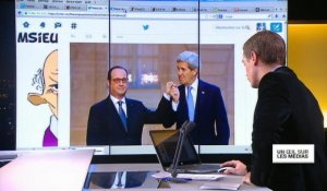 "Big Hug" : Quand John Kerry "embrasse" François Hollande
