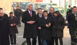 Attentats: le maire de New York devant Charlie Hebdo