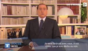 Silvio Berlusconi assure qu'il restera en politique