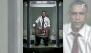 Le zapping du 21/01 : Une artiste imagine les dirigeants mondiaux... aux toilettes !
