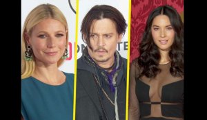 Exclu Vidéo : Gwyneth Paltrow, Johnny Depp et Olivia Munn sont à L.A. pour le film Mortdecai