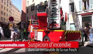 Ajaccio  : suspicion d'incendie dans un immeuble de la rue Fesch