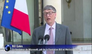 François Hollande reçoit Bill Gates à l'Elysée