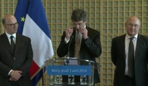 Gouvernement Valls: Michel Sapin et Arnaud Montebourg partageront "toutes les décisions"