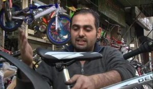 Le vélo a la côte dans les rues de Damas