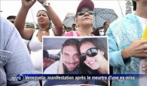 Venezuela: manifestations après l'assassinat d'une ancienne reine de beauté