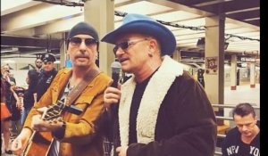 U2 en concert dans le métro new-yorkais