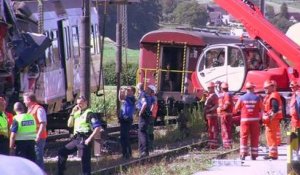 Collision de trains en Suisse: la piste de l'erreur humaine privilégiée
