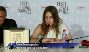 La vie d'Adèle reçoit la palme d'or du festival de Cannes