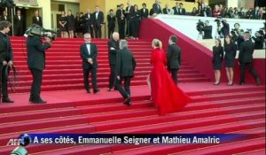Roman Polanski sur les marches à Cannes