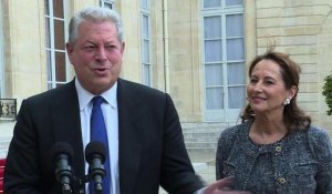 Climat: Al Gore reçu par François Hollande à l'Elysée