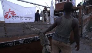 Du matériel médical embarqué à Djibouti à destination du Yémen