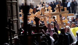 Des Orthodoxes commémorent la Passion du Christ à Jérusalem