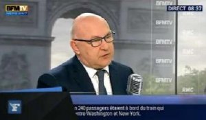 Sapin: "Un seul trimestre de croissance ne fera pas reculer le chômage"