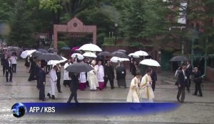 Le pape conclut sa visite en Corée du Sud