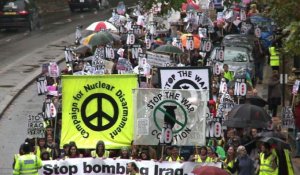 Des centaines de manifestants à Londres contre les raids en Irak