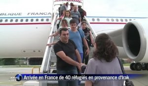 Arrivée en France de 40 réfugiés en provenance d'Irak