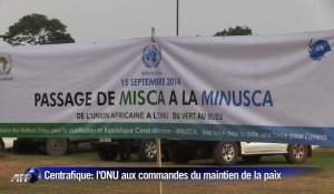 Centrafrique: l'ONU a pris les commandes du maintien de la paix