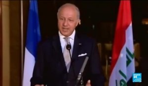 Le chef de la diplomatie française Laurent Fabius est arrivé à Bagdad