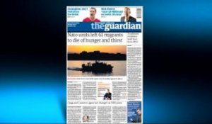 "L'Otan laisse mourir de faim et de soif 61 réfugiés" (The Guardian)