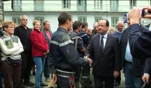 Crues: Hollande en visite sur plusieurs sites du Sud-Ouest