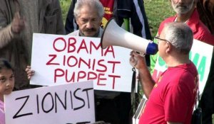 Le Cap: des manifestants s'opposent à la visite d'Obama