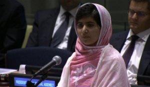 ONU: Malala assure ne pas être réduite au silence