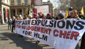 Paris: manifestation contre les expulsions locatives