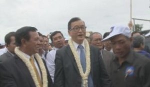 Le chef de l'opposition cambodgienne de retour avant les législatives