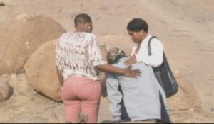 Hommage aux mineurs tombés à Marikana