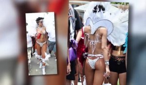 Rihanna porte un costume quasiment inexistant à un cortège à la Barbade