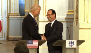 Hollande et Biden à l'unisson sur l'Iran et le Mali