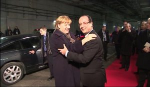 Rencontre Hollande-Merkel au Stade de France