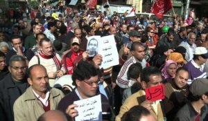 Manifestations contre le pouvoir islamiste et la police en Egypt