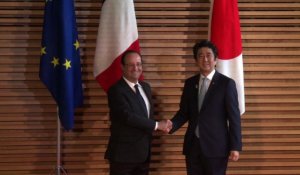 Hollande inaugure un "partenariat d'exception" avec le Japon