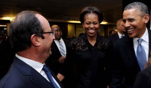Hollande et Obama sur les terres du plus francophile des présidents américains