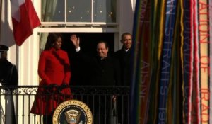 François Hollande accueilli par Barack Obama à la Maison Blanche