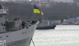Des marins ukrainiens bloqués sur leurs bateaux à Sébastopol
