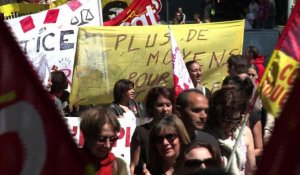 Marseille: manifestation pour la hausse des salaires
