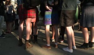 Des lycéens en jupe à Nantes contre le sexisme