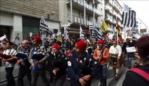 Manifestation à Nantes pour la "réunification de la Bretagne"