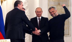 Poutine s'en prend à l'Occident et accélère le rattachement de la Crimée