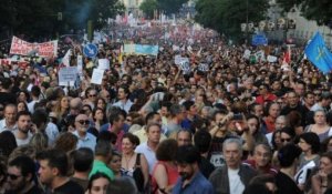 Espagne : défilé monstre à Madrid contre l'austérité