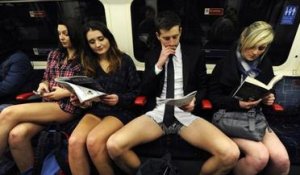 Journée sans pantalon dans le métro - ZAPPING ACTU DU 13/01/2014