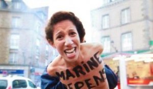 ZAPPING ACTU DU 28/10/2013 - Marine Le Pen interpellée par les Femen